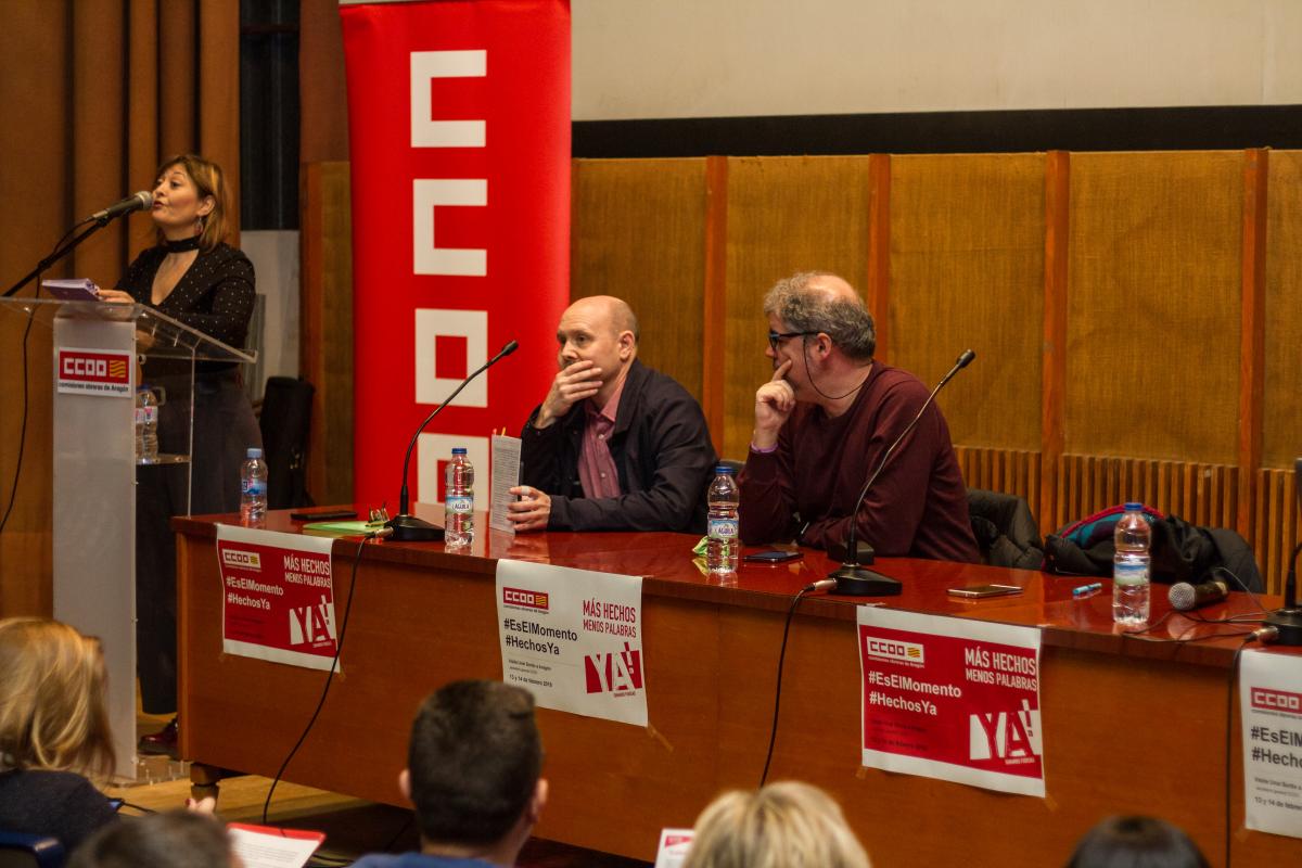 Asamblea de Unai Sordo en Zaragoza 14 de febrero 2019